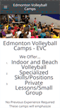 Mobile Screenshot of edmontonvolleyballcamps.com